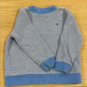 Janie and Jack Textured Blue Crewneck Sweater